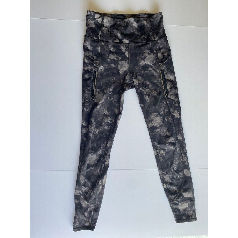 ATHLETA Rainier Printed‎ Tight XS Small | Black Gray